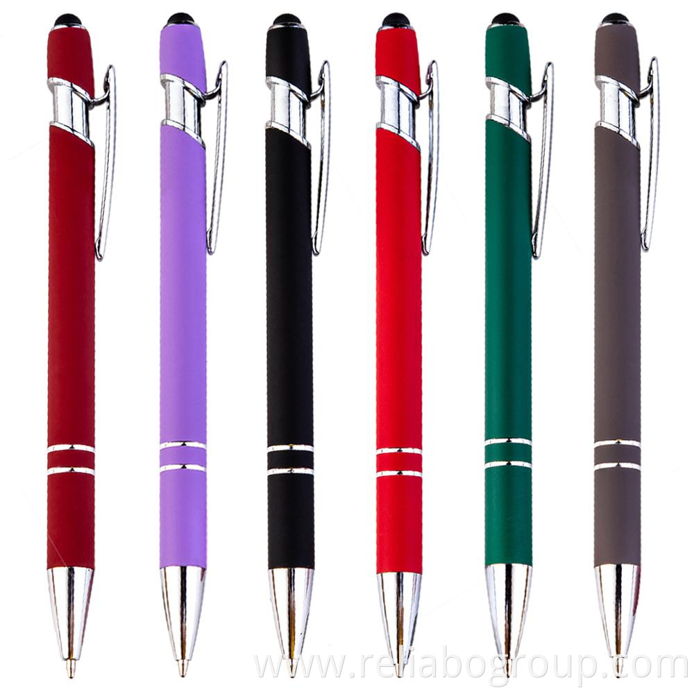 Hot selling promotional pen custom logo ball pen stylus metal pen with custom logo